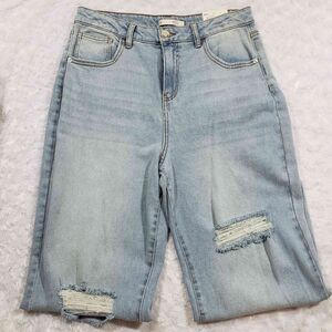SO High Rise Wide Leg 90s inspired super soft Light Wash jeans Size 11